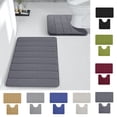 thumbnail image 1 of Xihbxyly Bathroom Rugs Sets 2 Piece, Bathroom Rug Set, Bathroom Rug Sets, Memory Foam Bath Mat, Bathroom Mat Quick Dry, Rugs for Bathroom Floor, Non-slip, Thick, Small Bathroom Rug, Dark, 1 of 7