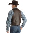 thumbnail image 3 of Scully 206-171-M Men Leather Lapel Vest - Ranch Tan, Medium, 3 of 4