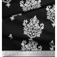 thumbnail image 2 of Soimoi Silk Fabric Floral & Paisley Block Print Fabric by The Yard 42 Inch Wide, 2 of 3