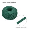thumbnail image 2 of Uxcell 164 Feet 0.08" Jute Twine Jute Rope Jute Twine String Cords Dark Green for DIY, 2 of 6