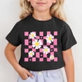 thumbnail image 2 of HNMKIU T-Shirt Mignon pour Filles à Col Rond Imprimé à Manches Courtes pour le Quotidien Haut Confortable et Stylé pour Enfants pour les Activités d'Été et les Sorties Décontractées, 2 of 4