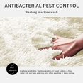 thumbnail image 5 of Soft White Round Area Rug for Bedroom Modern Fluffy Circle Rug for Kids Girls Baby Room Indoor Plush Circular Nursery Rugs （80cm）, 5 of 5