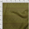 thumbnail image 2 of oneOone Tissu Polyester Lycra Rayé/feuilles & Floral Imprimé au Mètre 56 Pouces de Large, 2 of 4