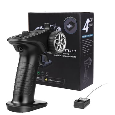 Amyove Tx4 Émetteur Contrôleur de Système Radio 2,4 GHz 4 Canaux Télécommande avec Récepteur pour Voiture Rc Bateau Pk Tg3 Fs-gt3b