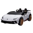 thumbnail image 1 of Licensed 24V Lamborghini Huracan 4×4 Complete Edition 2 Seater Kids Ride On Cars, Leather Seat, Rubber Tires With Remote Control, 1 of 4