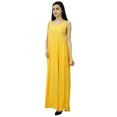 thumbnail image 3 of Bimba Robe Maxi Unie à Bretelles Spaghetti pour Femme pour l'Été, Tenue de Plage, Robe d'Été, 3 of 8