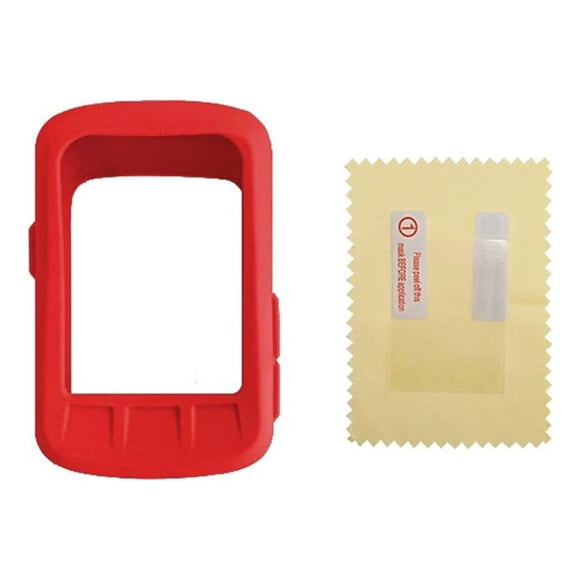 becaristey Bike Computer Protective Case Multi-colors Waterproof Stopwatch Cover Anti-Lost Shockproof Screen Protector Professionals Red