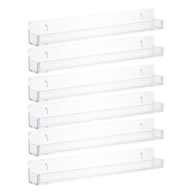 Étagère Murale en Acrylique pour Rangement de Vernis à Ongles et Cosmétiques