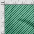 thumbnail image 2 of oneOone Tissu en Coton Vert Mer à Rayures, Tissu pour Robe, Tissu Imprimé au Mètre, Largeur 56 Pouces, 2 of 4