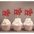 thumbnail image 1 of Darling Souvenir Wedding Cupcake Toppers Party Dessert Decorations - Pack Of 20, 1 of 3