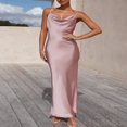 thumbnail image 3 of Women‘s Long Bodycon Dress with Spaghetti Straps, 3 of 8