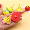 thumbnail image 4 of Bangcool 12PCS Spinning Top Creative Cartoon Spin Top Spinning Toy Wood Toy for Children, 4 of 8