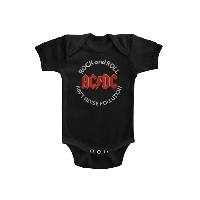 ACDC Grenouillère Anti-Bruit Noire pour Bébé