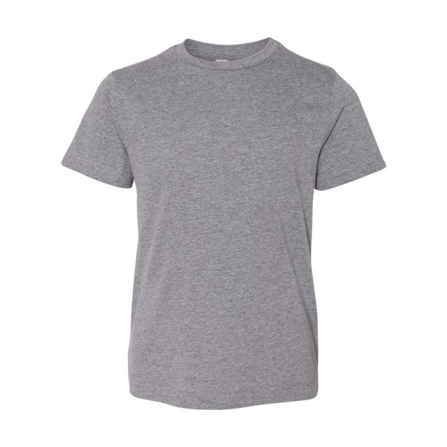 T-shirt en Jersey Fin pour Jeunes, TG, Granite Chiné