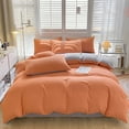 thumbnail image 4 of All-Season Bedding Set - 4-Piece Washable Solid Color Bed Sheet Duvet Cover and Pillowcases, 4 of 9