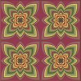 thumbnail image 1 of Ahgly Company Machine Washable Indoor Square Transitional Dark Golden Rod Brown Area Rugs, 5' Square, 1 of 7