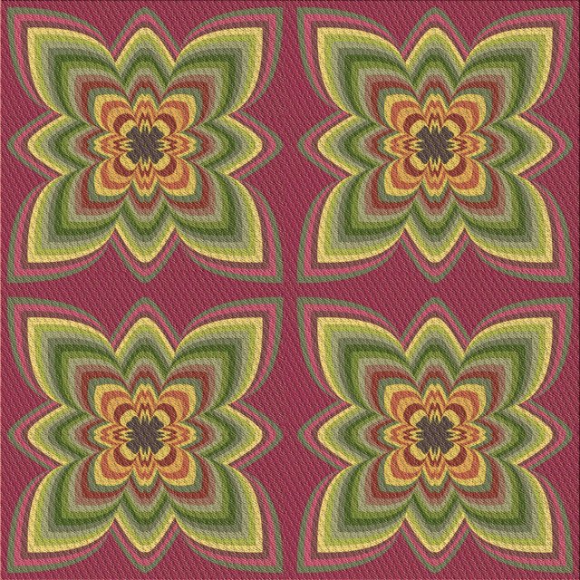 Ahgly Company Machine Washable Indoor Square Transitional Dark Golden Rod Brown Area Rugs, 5' Square