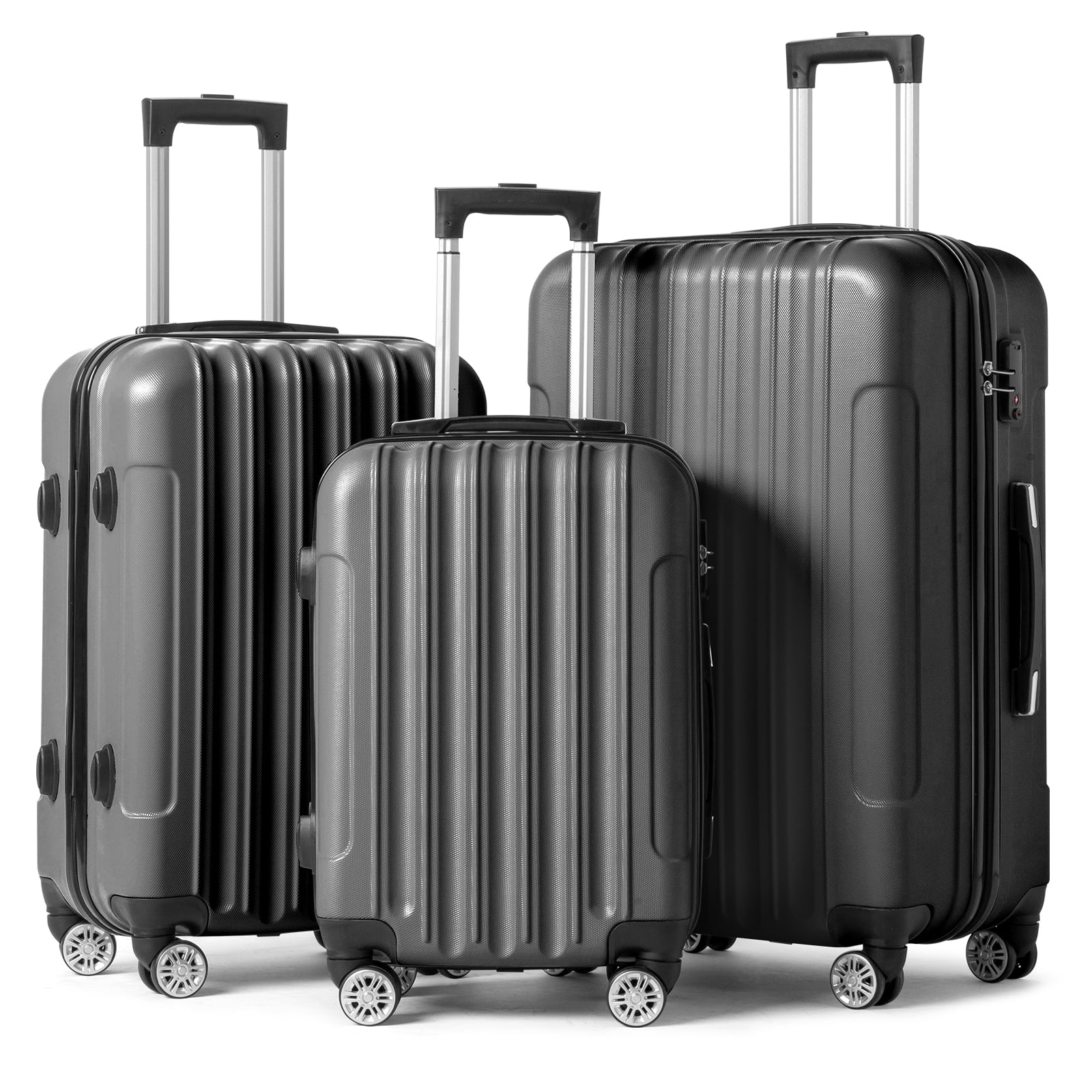 Ktaxon Luggage 3 Piece Set Suitcase Spinner Hardshell Lightweight TSA Lock