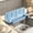 bleu, variante sur LiUMX Organiseur de Protection d'Évier Pliable 2-en-1 avec Ventouses, Tapis de Robinet de Cuisine, Pare-Éclaboussures d'Eau, Rangement Multifonction pour Éponges et Savon, Couverture Pratique pour Évier et