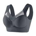 thumbnail image 3 of Timegard Womens 3pc Wireless Bra Mesh Back Smoothing Full Coverage High Support Comfort Thin Bralette, 3 of 6