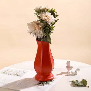 Danhjin Decorative Vase Vase Ornaments Handicrafts Flower Pots Dry and Wet Flower Decorations Imitation Porcelain Plastic Decorative Vases Vase