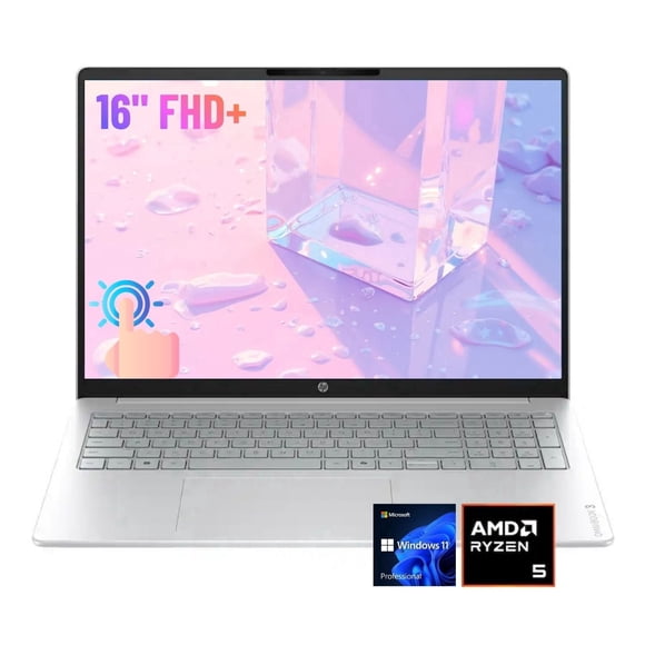 HP OmniBook 3 Portable à Écran Tactile 16 Pouces FHD+, AMD Ryzen 5 40, 16 Go de RAM, SSD 512 Go, Windows 11 Pro