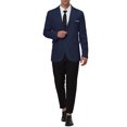 thumbnail image 2 of INSPIRE CHIC Men's Coat Slim Fit Blazer Single Breasted One Button Formal Coat S Navy Blue, 2 of 7
