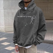 HUITKMM Oversized Hoodies for Men Casual Pullover Hoodie Soft Warm Comfortable Lightweight Streetwear Sweater for Daily Wear