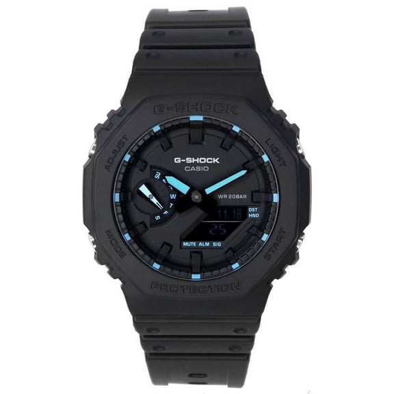 Casio G-Shock Accent Néon Analogique Numérique Quartz GA-2100-1A2 GA2100-1A2 200 m Montre pour Homme