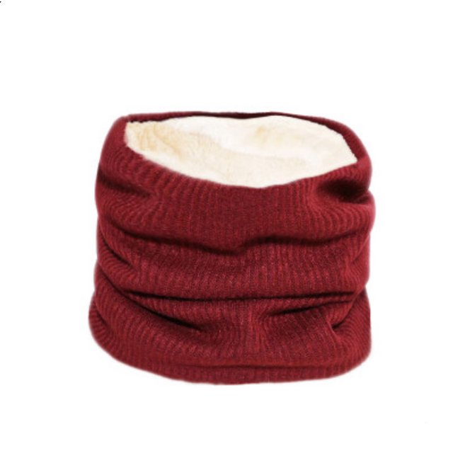 Foulard Infinity Hiver Cache-Cou à Double Couche Tricot Doublé en Molleton Foulards à Boucle Circulaire Cadeaux