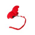 thumbnail image 4 of Angel Wing Rabbit Harness Kitten Pet Leash Adjustable Training Cotton Cat Kitten Pet Rope Bunny Hamster Outside Clothes for Goose Hen Red XS, 4 of 9
