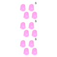 thumbnail image 3 of QualitChoice 4pcs Guitar Playing Left Hand Fingertip Ukulele Guitar Fingertip Silicone Protective Cover Pink S 3Set, 3 of 6