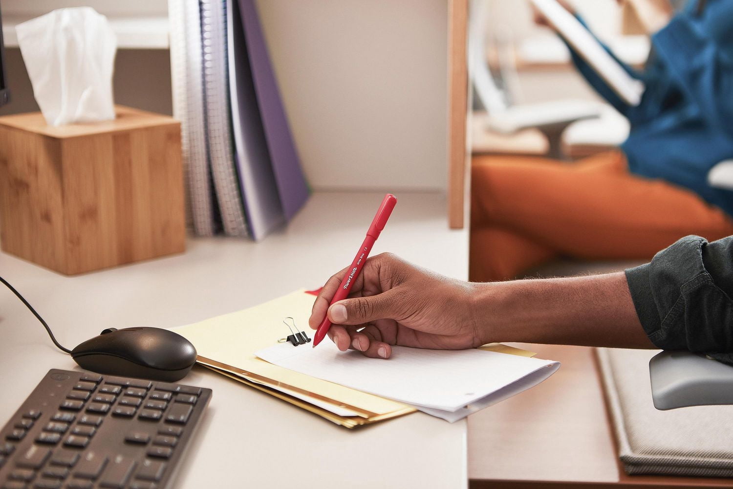 Paper Mate Write Bros., pointe moyenne, rouge, paq. de 10