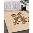 thumbnail image 3 of Ahgly Company Tapis d'Intérieur Lavable à la Machine, Carré, Transitionnel, Bronze Brun, Tapis de Zone, 7 Pieds Carré, 3 of 7