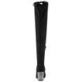 thumbnail image 2 of Unique Bargains Bottes Cuissardes à Talons Blocs pour Femmes avec Strass, 2 of 7