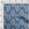 thumbnail image 2 of oneOone Silk Tabby Blue Fabric Block Sewing Craft Projects Fabric Prints By Yard 42 Inch Wide, 2 of 5