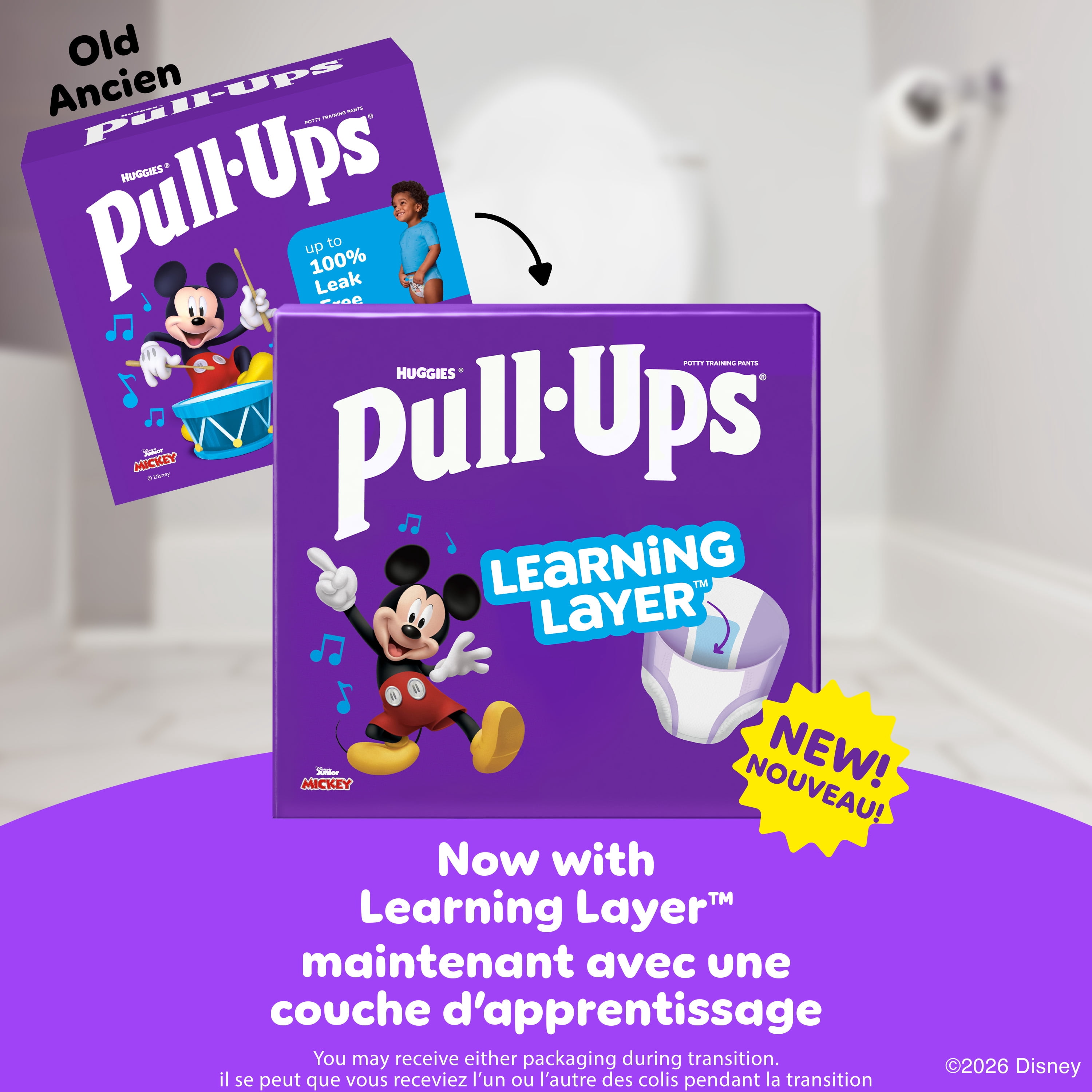 Pull-Ups Boys' Potty Training Pants, 2T-3T (16-34 lbs), 74 Count