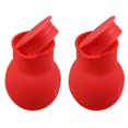 thumbnail image 1 of LOVEVER Red 2 Pack Double Boiler Pot Fondue Chocolate Melting Melter Baking Butter, 1 of 6