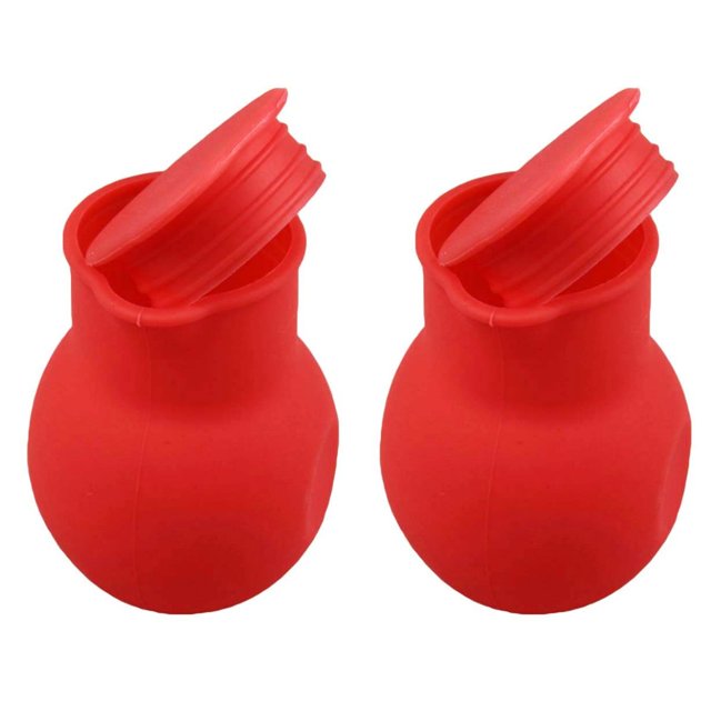 LOVEVER Red 2 Pack Double Boiler Pot Fondue Chocolate Melting Melter Baking Butter