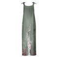thumbnail image 4 of XZNGL Womens Rompers and Jumpsuits for Summer Women Printed Summer Sleeveless Pockets Backless Loose Long Playsuits Rompers Jumpsuit, 4 of 5
