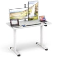 thumbnail image 1 of Gymax Bureau Debout Électrique Réglable pour Ordinateur avec Anticollision Blanc, 1 of 10