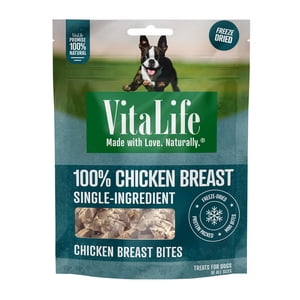 VitaLife Chicken Breast Bites, Freeze-Dried Dog Treats 122 g