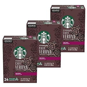 Starbucks Pods K-Cup de café, Caffe Vérone, 24 Ct - Boîte de 3