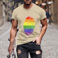 thumbnail image 1 of Qertyioot T-shirt à Manches Courtes Imprimé pour Hommes, Col Rond, Mode Décontractée, Manches Courtes, Économies d'Été, 1 of 5