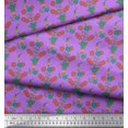 thumbnail image 3 of Soimoi Rayon Fabric Leaves & Floral Print Sewing Fabric Yard 56 Inch Wide, 3 of 3