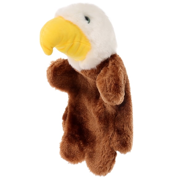 Shisuyan 1 Pce Poupée Aigle Simulation Racontant une Histoire Accessoire Jouet en Peluche Intéressant Marionnette à Main Créative Jeu de Rôle Poupée