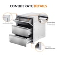 thumbnail image 4 of EDTara Outdoor Kitchen Drawer, 1-Drawer Stainless Steel Unit With Paper Towel Holder for Bbq Islands and Patios, 4 of 6
