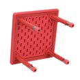 thumbnail image 2 of 24''W x 48''L Rectangular Red Plastic Height Adjustable Activity Table, 2 of 5
