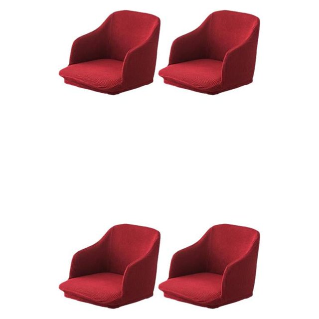 Redempat 2x Effortless Chair Transformation High Elastic Armchair Covers For Easy Care wine red 2Set