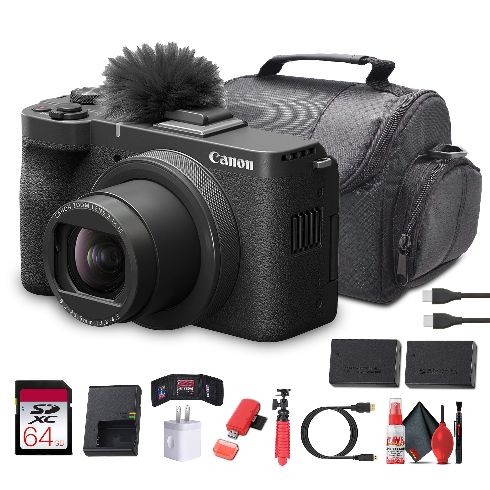 Canon PowerShot V1 4K Vlogging Camera 1-inch Sensor, Flip Screen